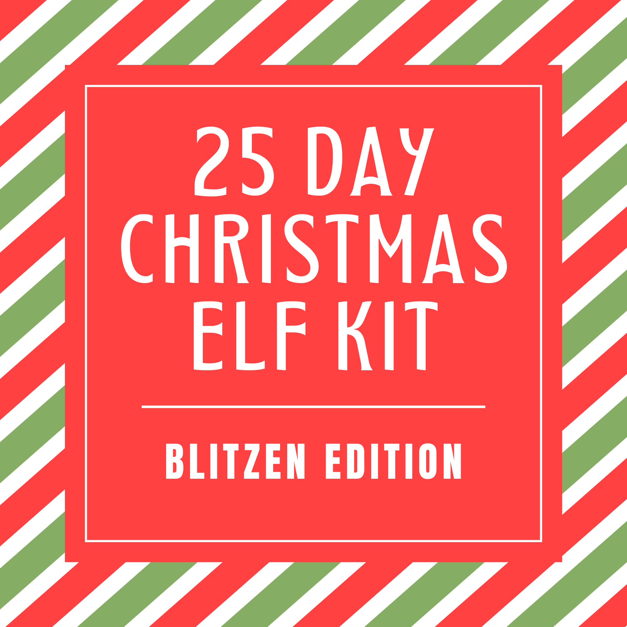 クリスマス ELF Christmas Elf Kit 25 Days- Blitzen Edition