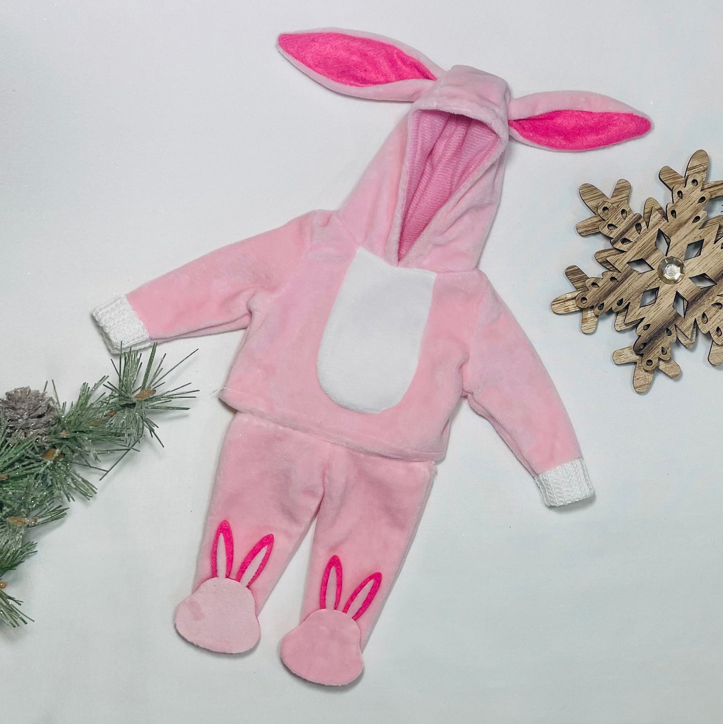Pink Bunny Elf Outfit- Funny Elf Pajamas