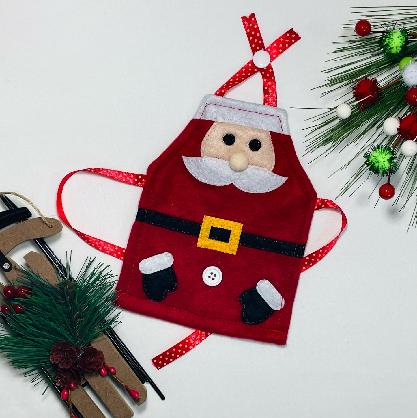 Elf Santa Apron – Mini Holiday Cooking Outfit