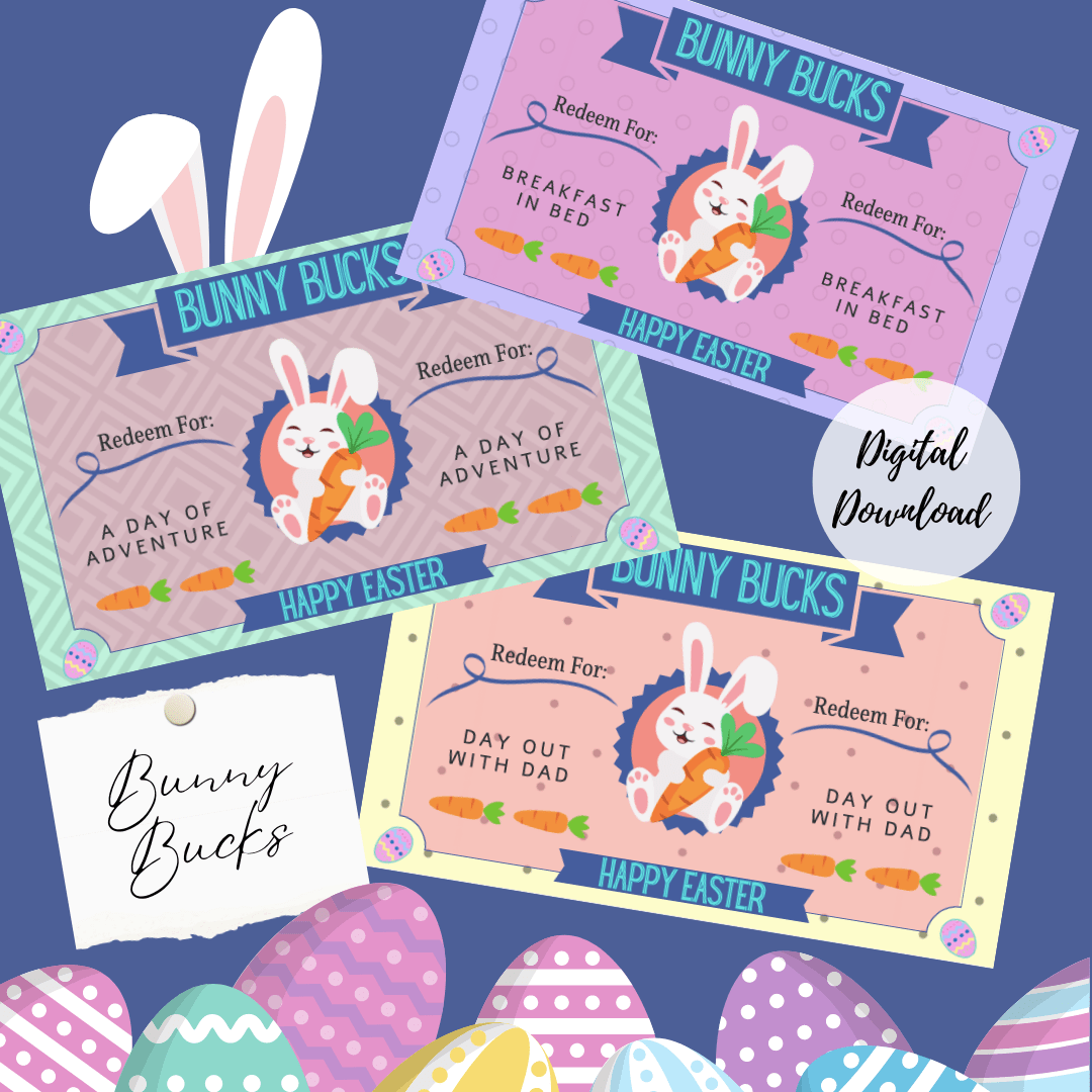 Bunny Bucks non candy Easter basket Treat bunny-bucks-non-candy-easter-basket-treat