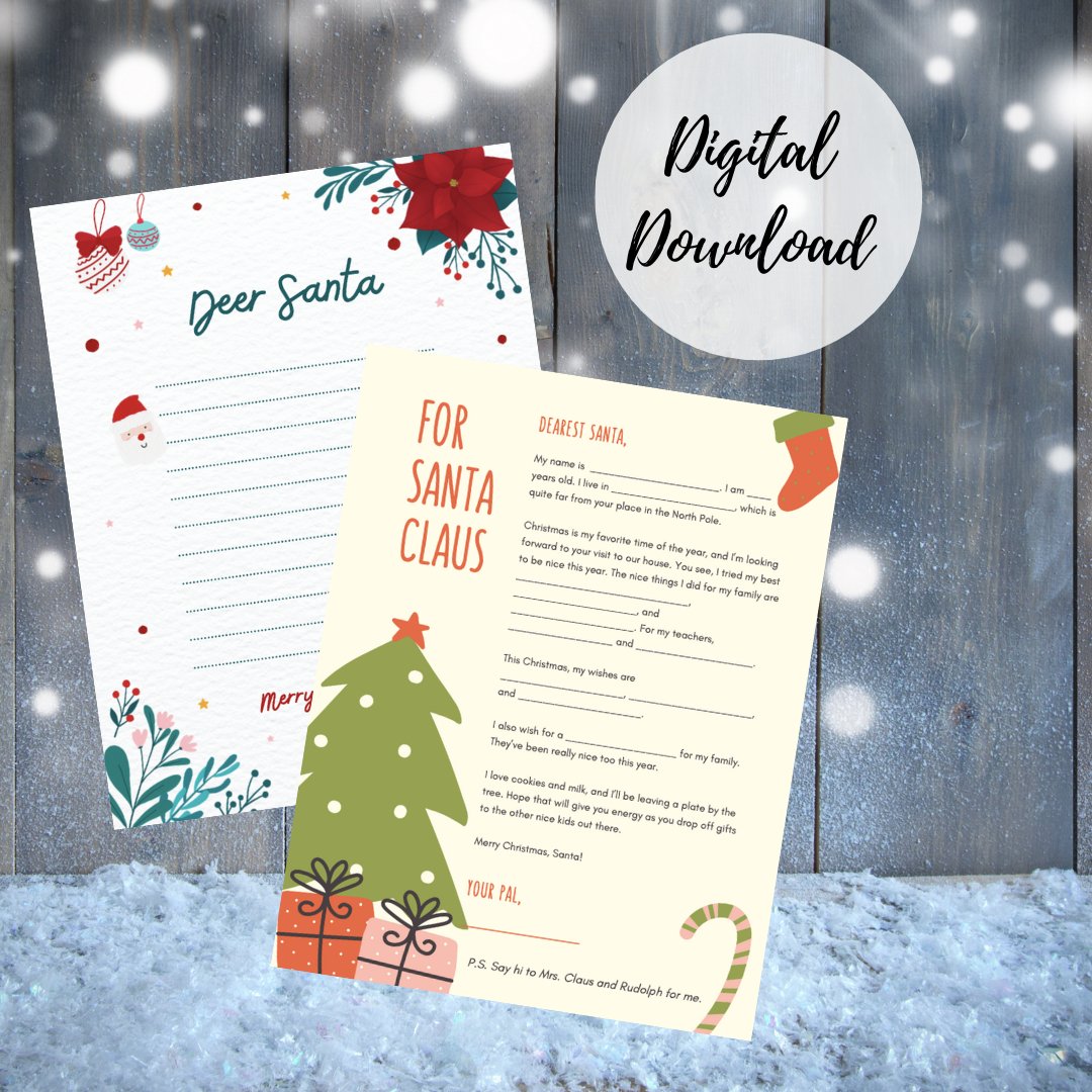 Free Printable Letter to Santa - Elf Antics