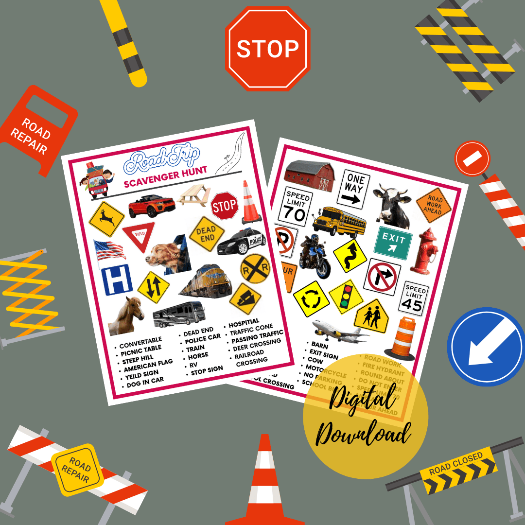 Scavenger Hunt Roadtrip Game - Elf Antics