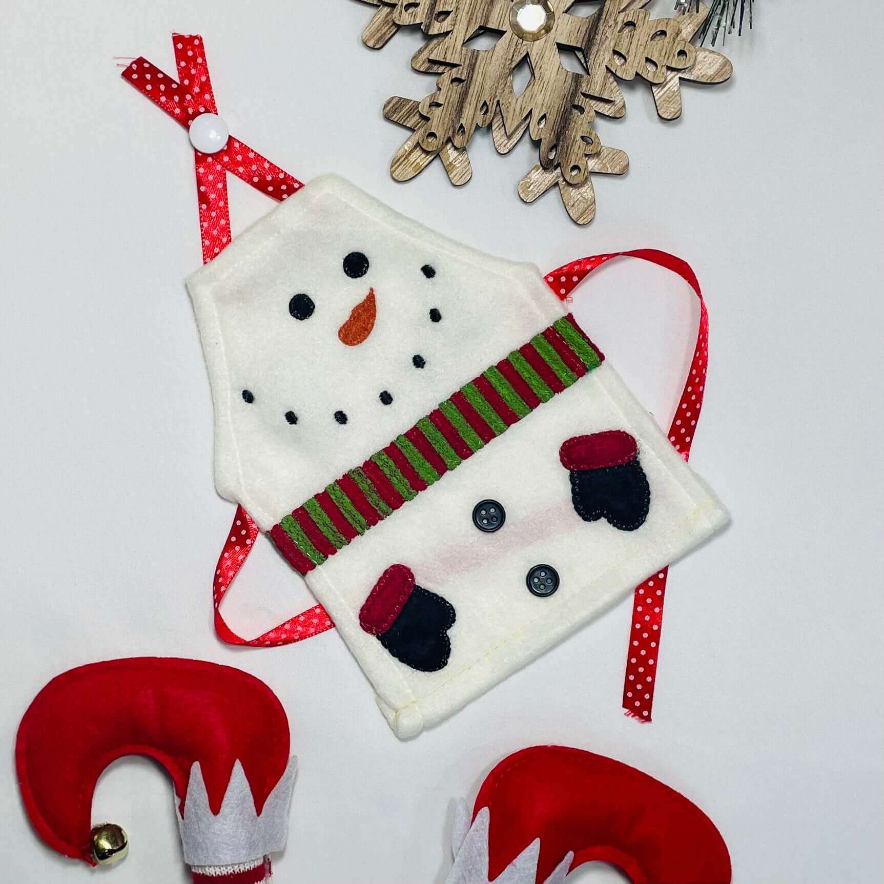 Snowman Elf Apron for your Christmas Elf