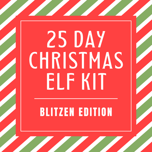 25 Day Elf Kit Product Label Blitzen