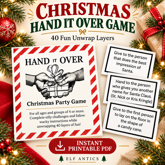 Christmas Hand It Over Party Game – Printable PDF