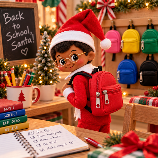 Elf Backpack- Tiny Travel Elf Accessory