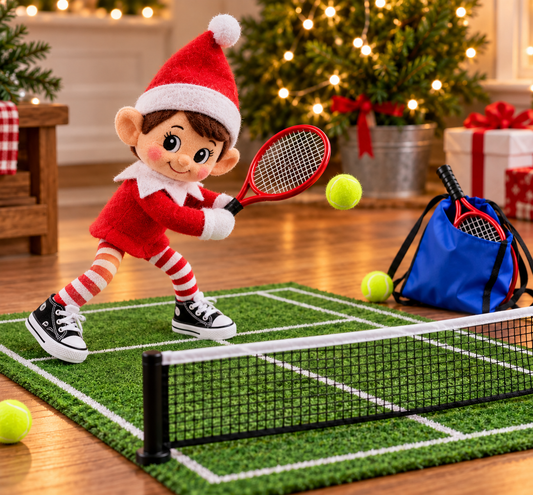 Elf Tennis Racket & Ball Set- Mini Sports Game