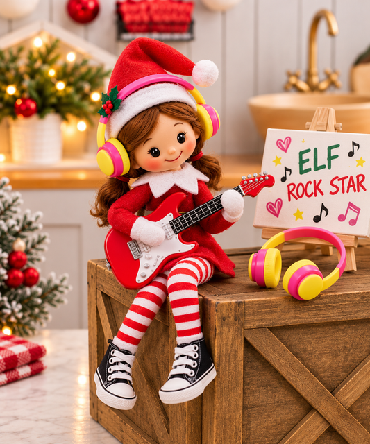 Elf Guitar & Headphones - Rock Star Set