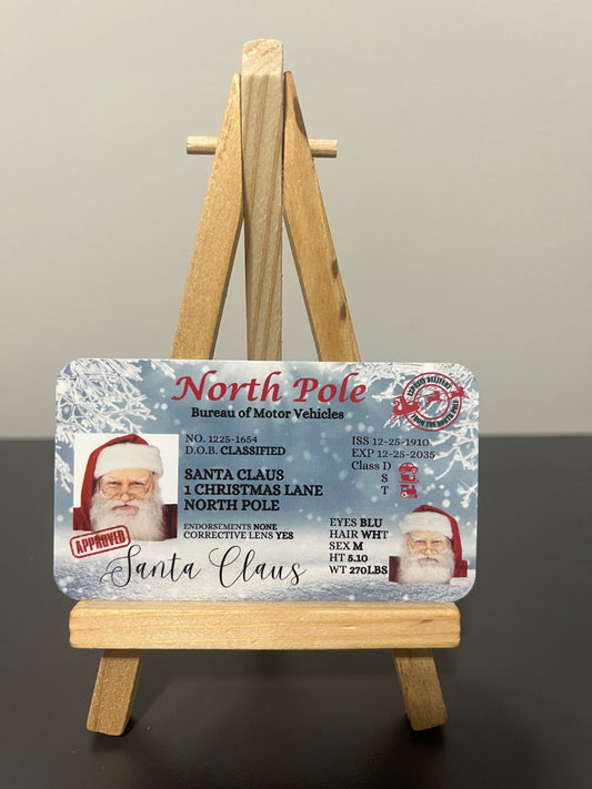 Santa's Lost Driver's License front