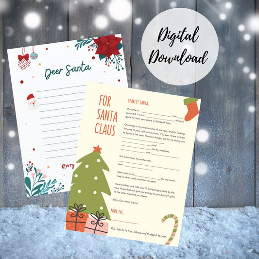 Free Printable Letter to Santa - Elf Antics