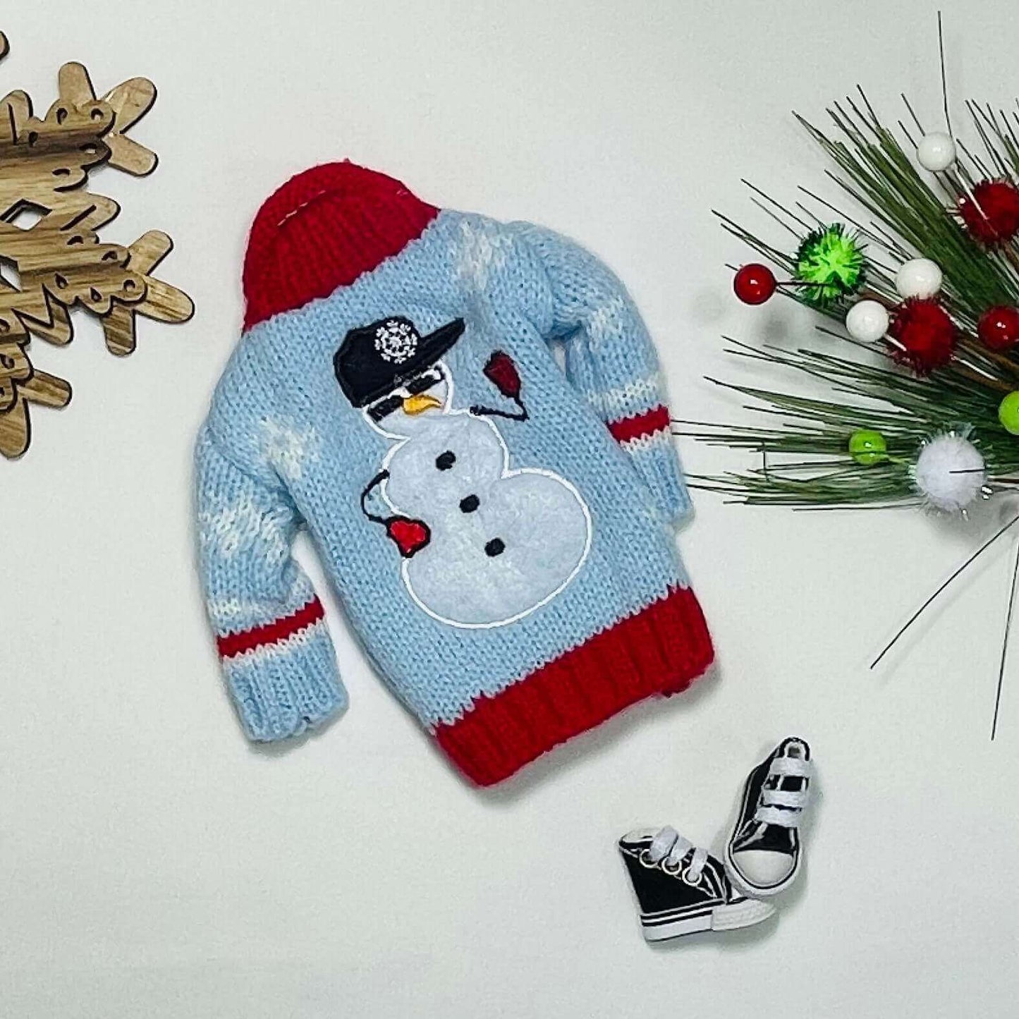 Rappin' Snowman Elf Sweater - Elf Antics